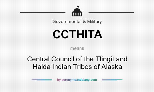 What does CCTHITA mean? It stands for Central Council of the Tlingit and Haida Indian Tribes of Alaska