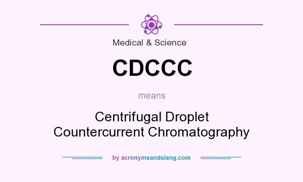 What does CDCCC mean? It stands for Centrifugal Droplet Countercurrent Chromatography