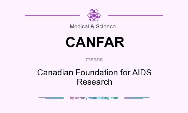 What does CANFAR mean? It stands for Canadian Foundation for AIDS Research