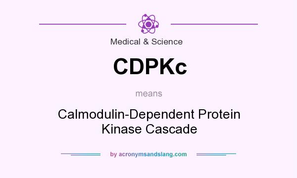What does CDPKc mean? It stands for Calmodulin-Dependent Protein Kinase Cascade