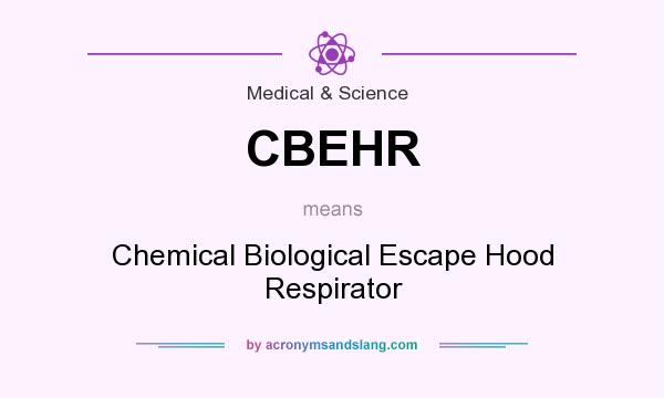 What does CBEHR mean? It stands for Chemical Biological Escape Hood Respirator