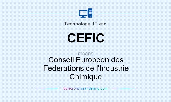 What does CEFIC mean? It stands for Conseil Europeen des Federations de l`Industrie Chimique