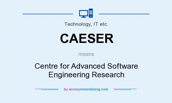 What does CAESER mean? It stands for Centre for Advanced Software Engineering Research