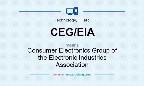 What does CEG/EIA mean? It stands for Consumer Electronics Group of the Electronic Industries Association