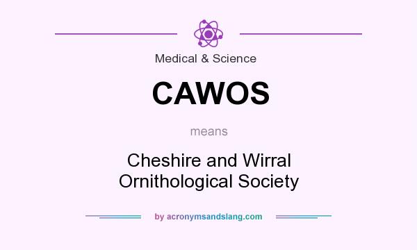 What does CAWOS mean? It stands for Cheshire and Wirral Ornithological Society