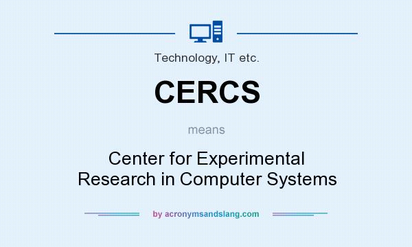 What does CERCS mean? It stands for Center for Experimental Research in Computer Systems