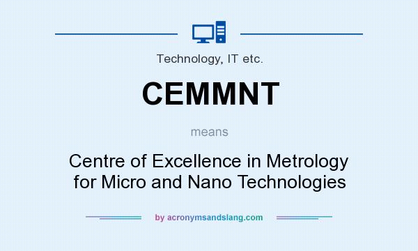 What does CEMMNT mean? It stands for Centre of Excellence in Metrology for Micro and Nano Technologies