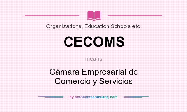 What does CECOMS mean? It stands for Cámara Empresarial de Comercio y Servicios