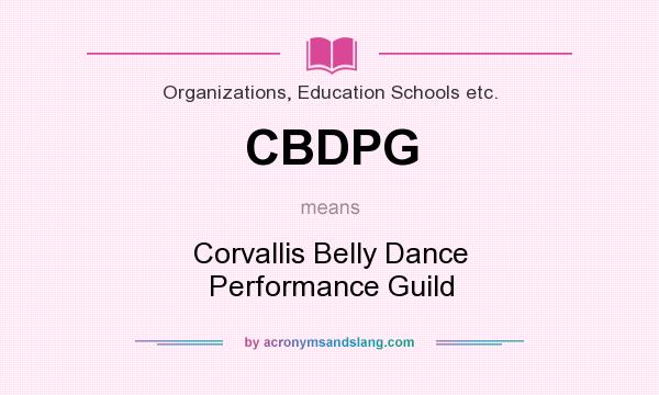 What does CBDPG mean? It stands for Corvallis Belly Dance Performance Guild