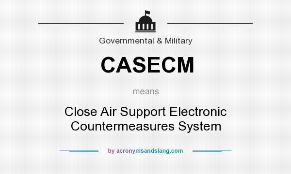 What does CASECM mean? It stands for Close Air Support Electronic Countermeasures System