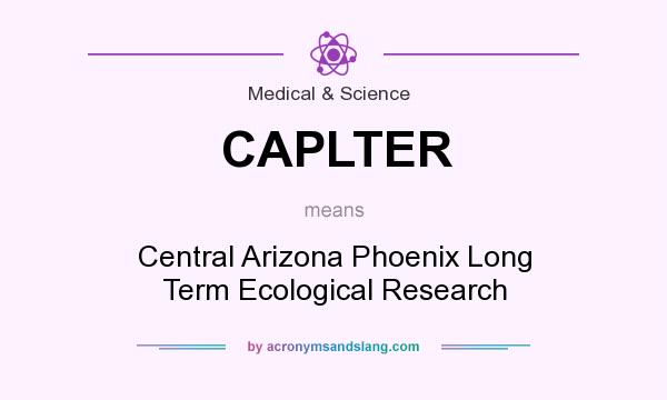What does CAPLTER mean? It stands for Central Arizona Phoenix Long Term Ecological Research