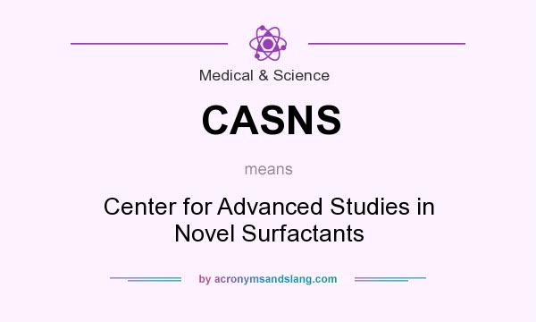 What does CASNS mean? It stands for Center for Advanced Studies in Novel Surfactants