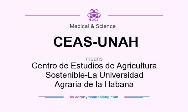 What does CEAS-UNAH mean? It stands for Centro de Estudios de Agricultura Sostenible-La Universidad Agraria de la Habana