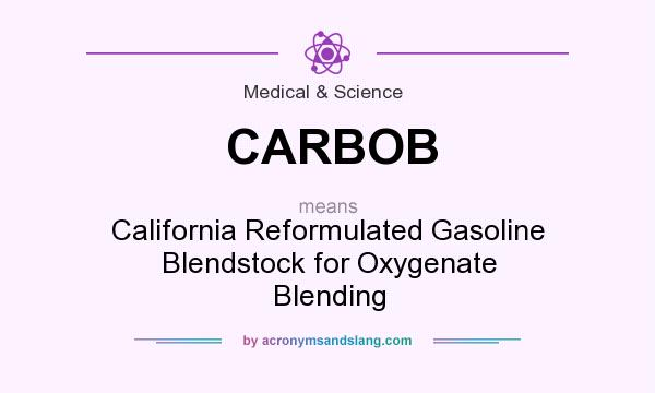 What does CARBOB mean? It stands for California Reformulated Gasoline Blendstock for Oxygenate Blending