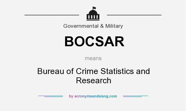 What does BOCSAR mean? It stands for Bureau of Crime Statistics and Research