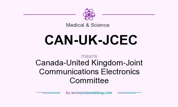 What does CAN-UK-JCEC mean? It stands for Canada-United Kingdom-Joint Communications Electronics Committee