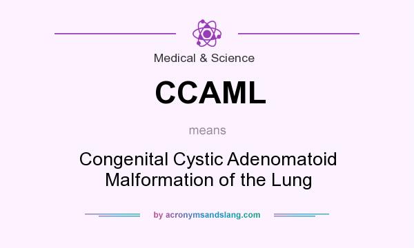 What does CCAML mean? It stands for Congenital Cystic Adenomatoid Malformation of the Lung