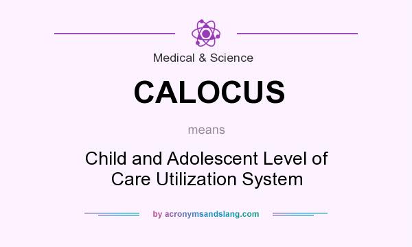 What does CALOCUS mean? It stands for Child and Adolescent Level of Care Utilization System