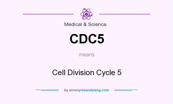 What does CDC5 mean? It stands for Cell Division Cycle 5