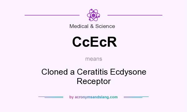 What does CcEcR mean? It stands for Cloned a Ceratitis Ecdysone Receptor