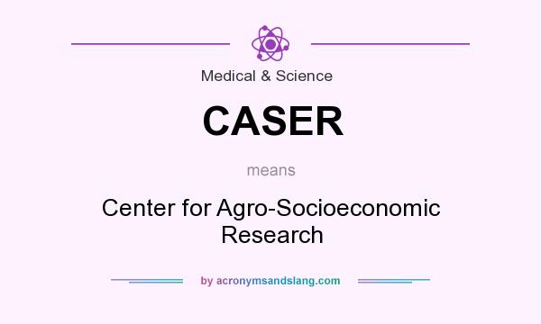 What does CASER mean? It stands for Center for Agro-Socioeconomic Research