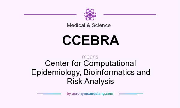 What does CCEBRA mean? It stands for Center for Computational Epidemiology, Bioinformatics and Risk Analysis
