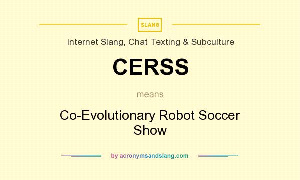 What does CERSS mean? It stands for Co-Evolutionary Robot Soccer Show