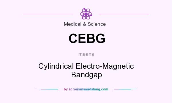 What does CEBG mean? It stands for Cylindrical Electro-Magnetic Bandgap