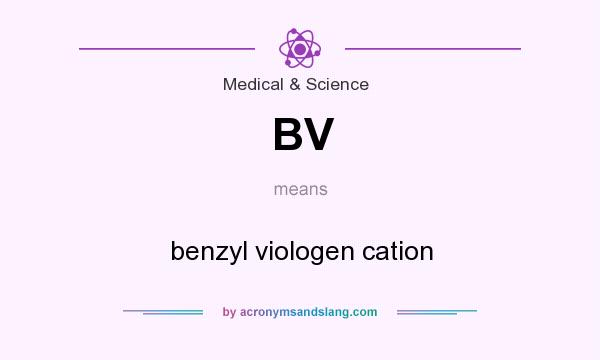 What does BV mean? It stands for benzyl viologen cation