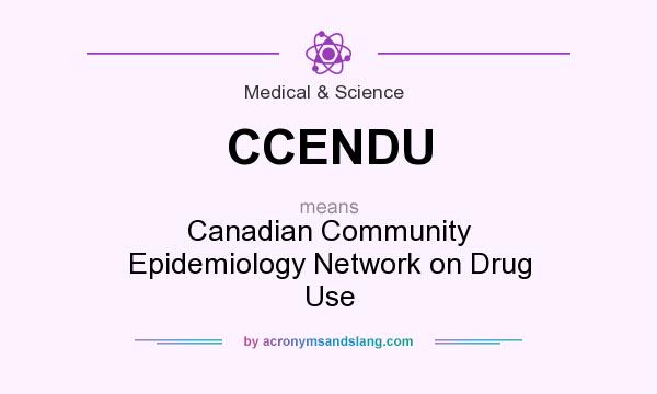 What does CCENDU mean? It stands for Canadian Community Epidemiology Network on Drug Use