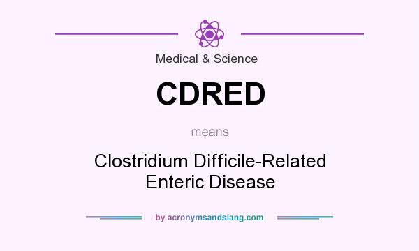 What does CDRED mean? It stands for Clostridium Difficile-Related Enteric Disease