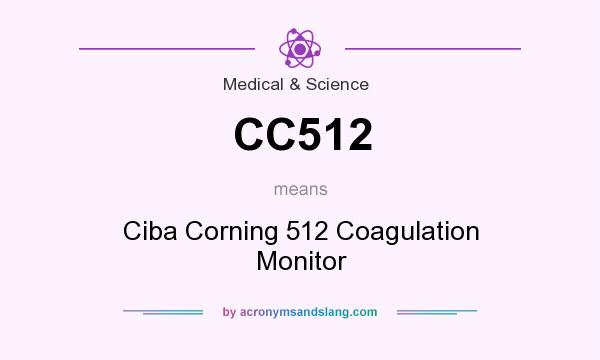What does CC512 mean? It stands for Ciba Corning 512 Coagulation Monitor