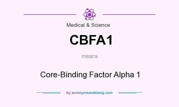 What does CBFA1 mean? It stands for Core-Binding Factor Alpha 1