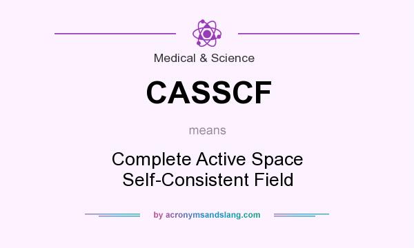 What does CASSCF mean? It stands for Complete Active Space Self-Consistent Field