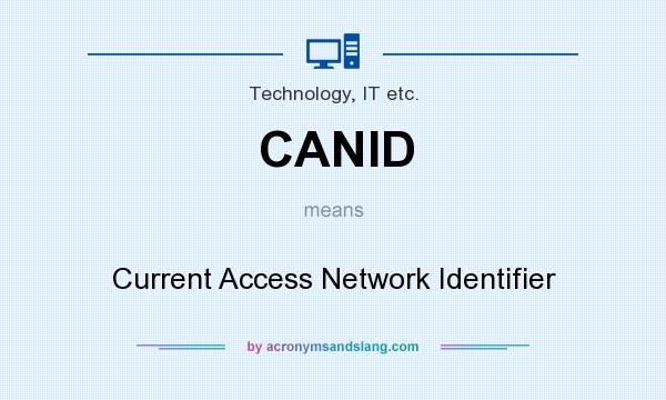 What does CANID mean? It stands for Current Access Network Identifier