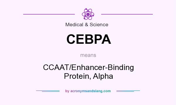 What does CEBPA mean? It stands for CCAAT/Enhancer-Binding Protein, Alpha