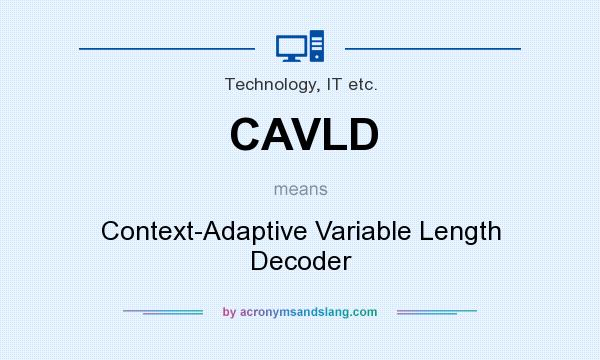 What does CAVLD mean? It stands for Context-Adaptive Variable Length Decoder