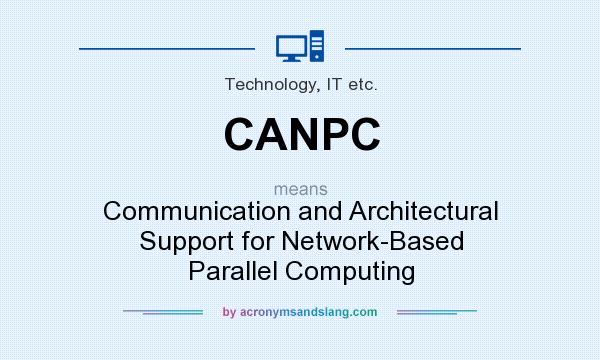 What does CANPC mean? It stands for Communication and Architectural Support for Network-Based Parallel Computing