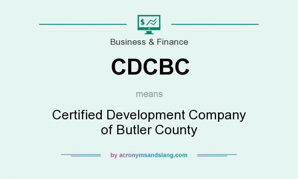 What does CDCBC mean? It stands for Certified Development Company of Butler County