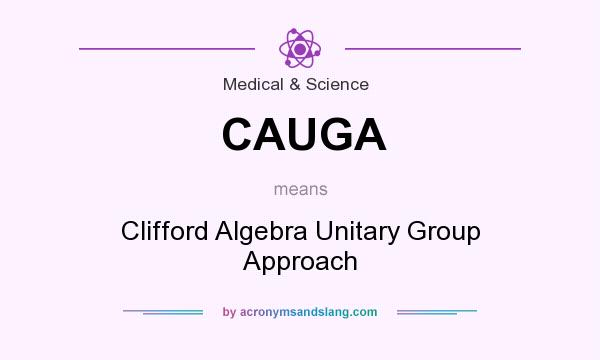 What does CAUGA mean? It stands for Clifford Algebra Unitary Group Approach