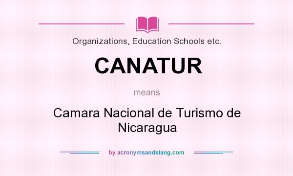 What does CANATUR mean? It stands for Camara Nacional de Turismo de Nicaragua
