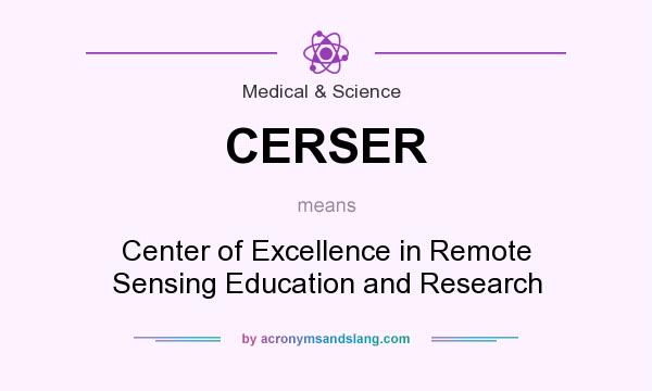 What does CERSER mean? It stands for Center of Excellence in Remote Sensing Education and Research