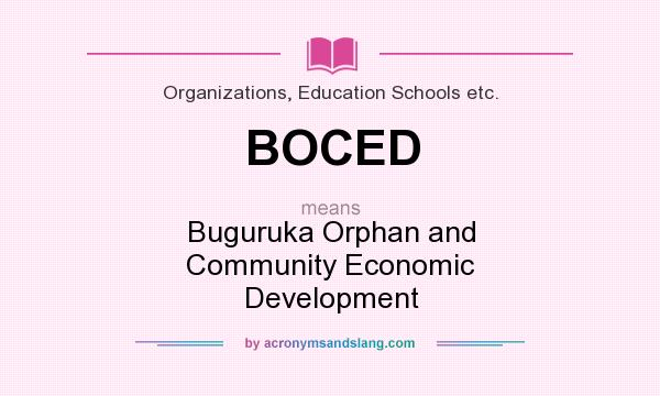 What does BOCED mean? It stands for Buguruka Orphan and Community Economic Development