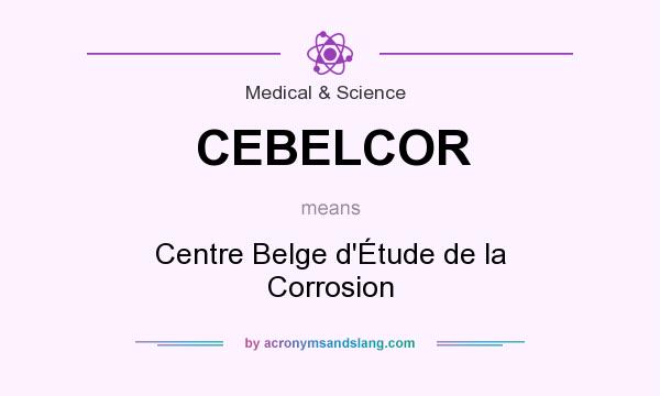 What does CEBELCOR mean? It stands for Centre Belge d`Étude de la Corrosion
