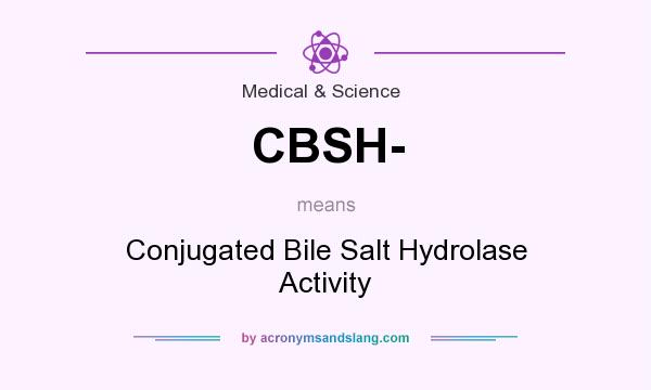 What does CBSH- mean? It stands for Conjugated Bile Salt Hydrolase Activity