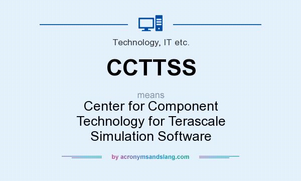 What does CCTTSS mean? It stands for Center for Component Technology for Terascale Simulation Software