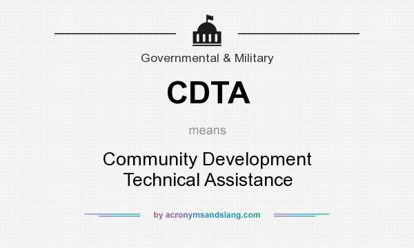 What does CDTA mean? It stands for Community Development Technical Assistance