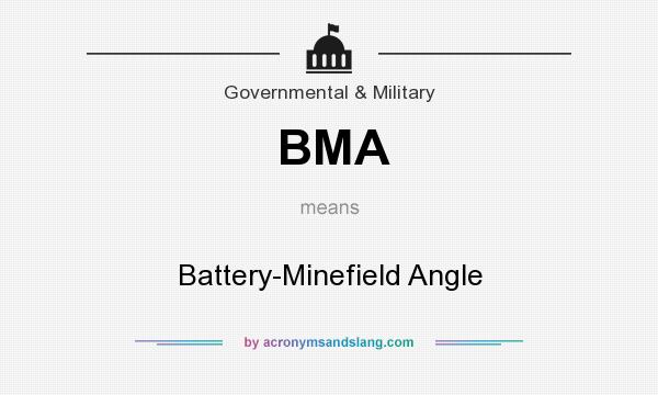 What does BMA mean? It stands for Battery-Minefield Angle