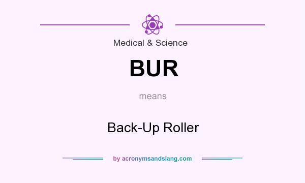What does BUR mean? It stands for Back-Up Roller