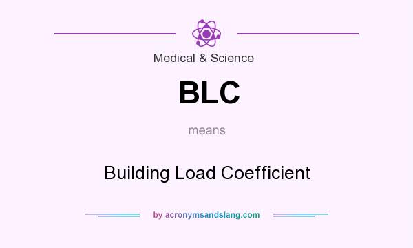 What does BLC mean? It stands for Building Load Coefficient